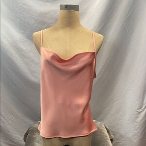 Elegant Satin Camisole in Blush Pink